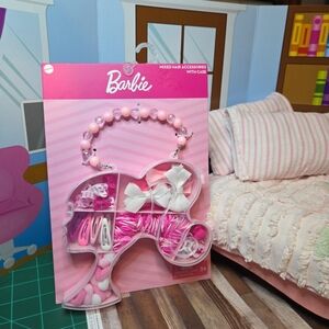 Barbie Pink and White Hair Accessories